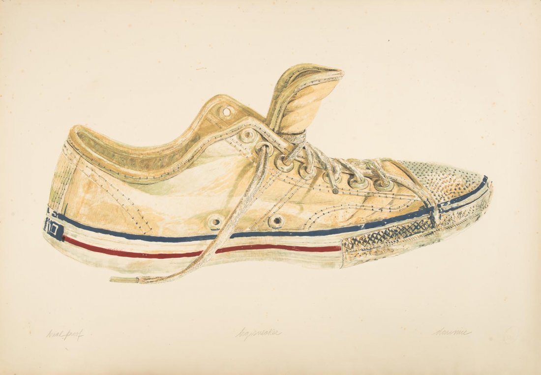 DON NICE (AMERICAN, BORN 1932) Big Sneaker: DON NICE (AMERICAN, BORN 1932) Big Sneaker lithograph T/P signed, titled and editioned to margin 75.5 x 106 cm (sheet)