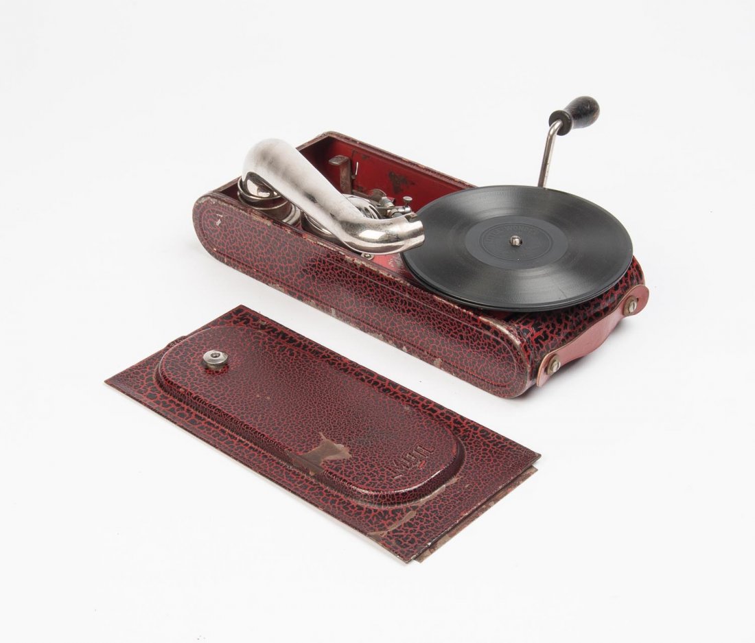 A 1930's Russian portable wind up record player. Mar 30, 2015
