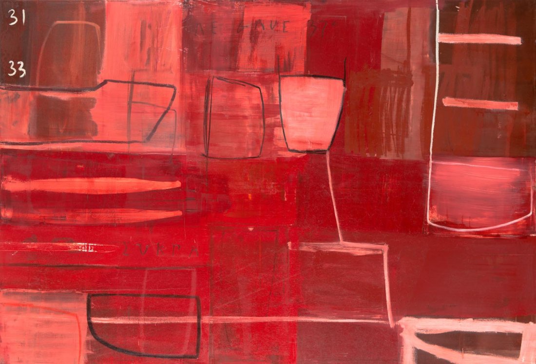 GEORGE RAFTOPOULOS (BORN 1972) Lu Grue I 2004: GEORGE RAFTOPOULOS (BORN 1972) Lu Grue I 2004 oil on canvas signed, dated and titled verso 120 x 180 cm