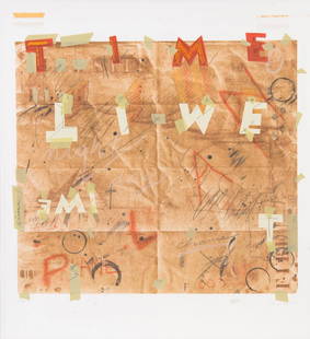 TIMOTHY AUSTIN (TIM) STORRIER (BORN 1949) Time 1981: TIMOTHY AUSTIN (TIM) STORRIER (BORN 1949)Time 1981 lithograph 2/10signed, dated and editioned to margin64 x 68 cm