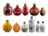 A box of 10 Chinese snuff bottles, late 19th Century