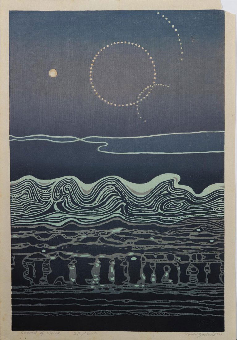 Six Japanese woodblock prints, Oban size, all by Toshi (1 of 6)