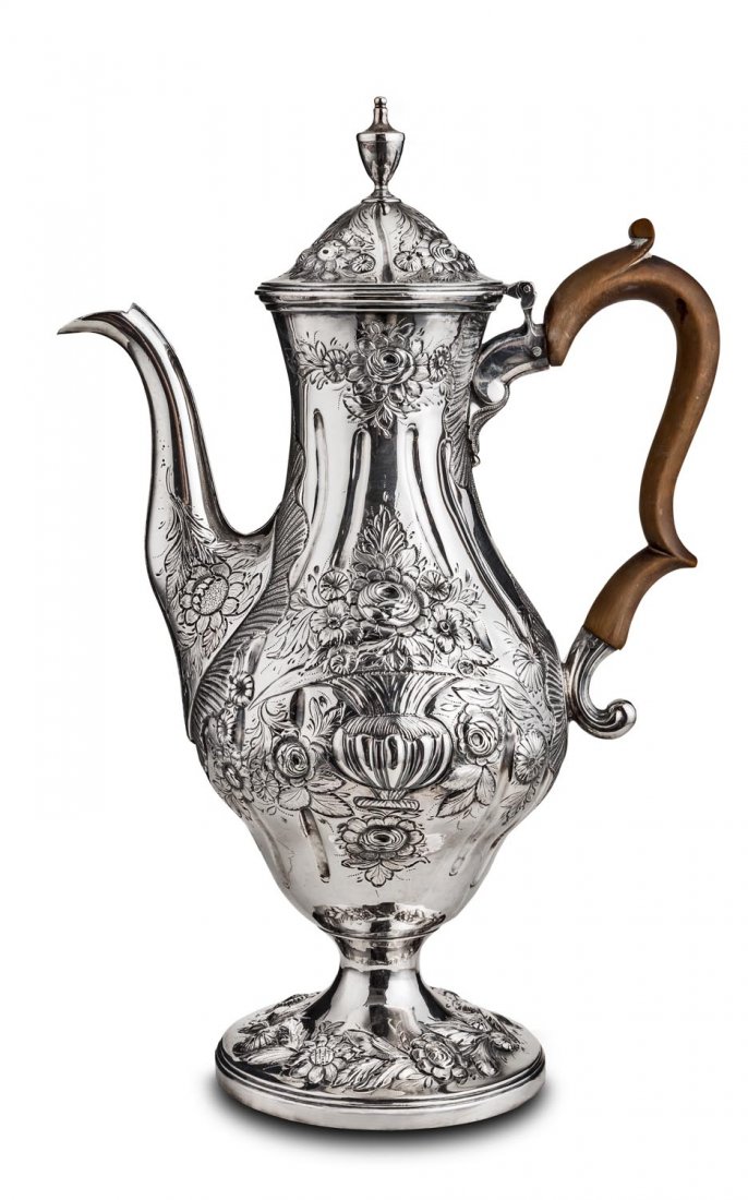 A George III sterling silver baluster coffee pot by (1 of 1)