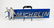 MICHELIN: A neon blue Michelin wall clock 38cm diameter