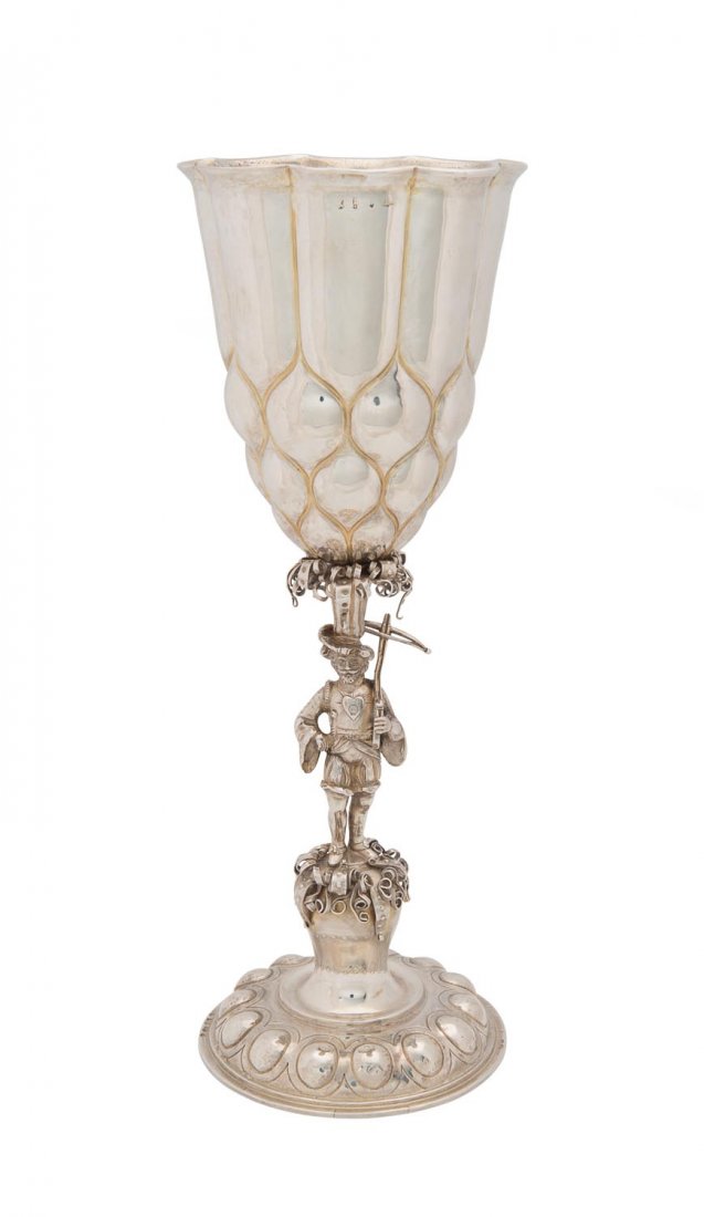 A 16th century style sterling silver lobed chalice (1 of 1)