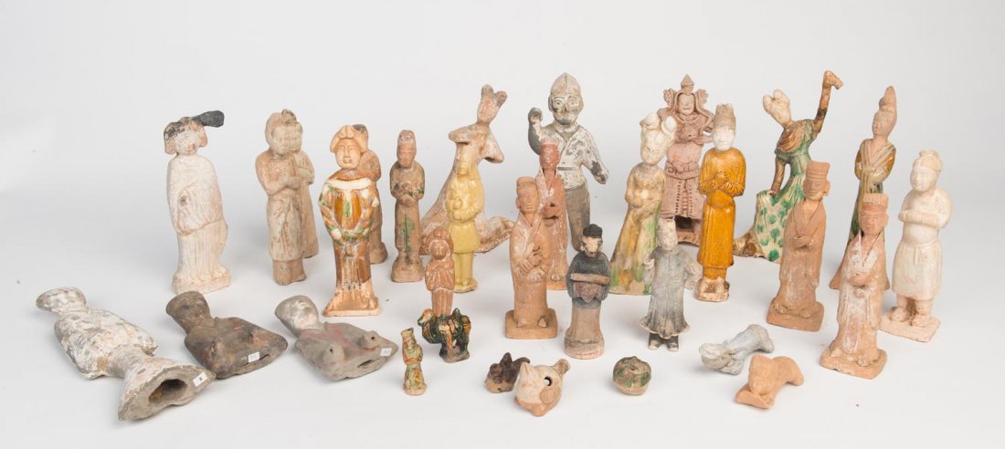 A group of 27 pottery figures, 20th Century and (1 of 1)