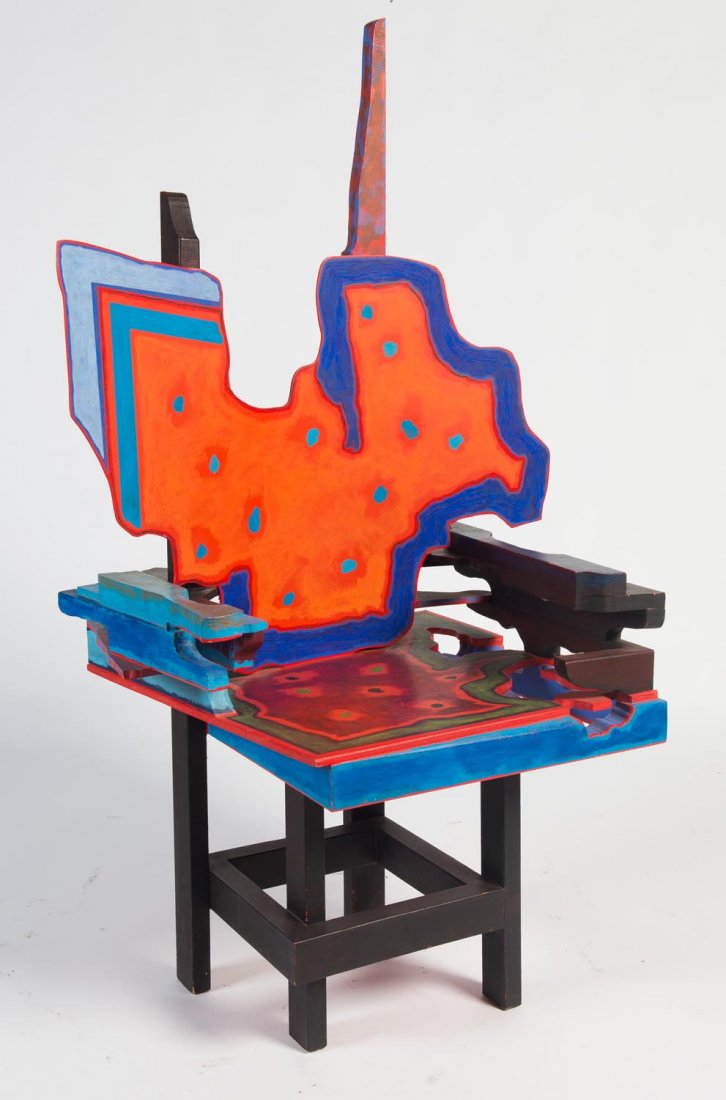 ROBERT MORRIS, Chair, painted wood, 164cm (high): ROBERT MORRIS, Chair, painted wood, 164cm (high)
