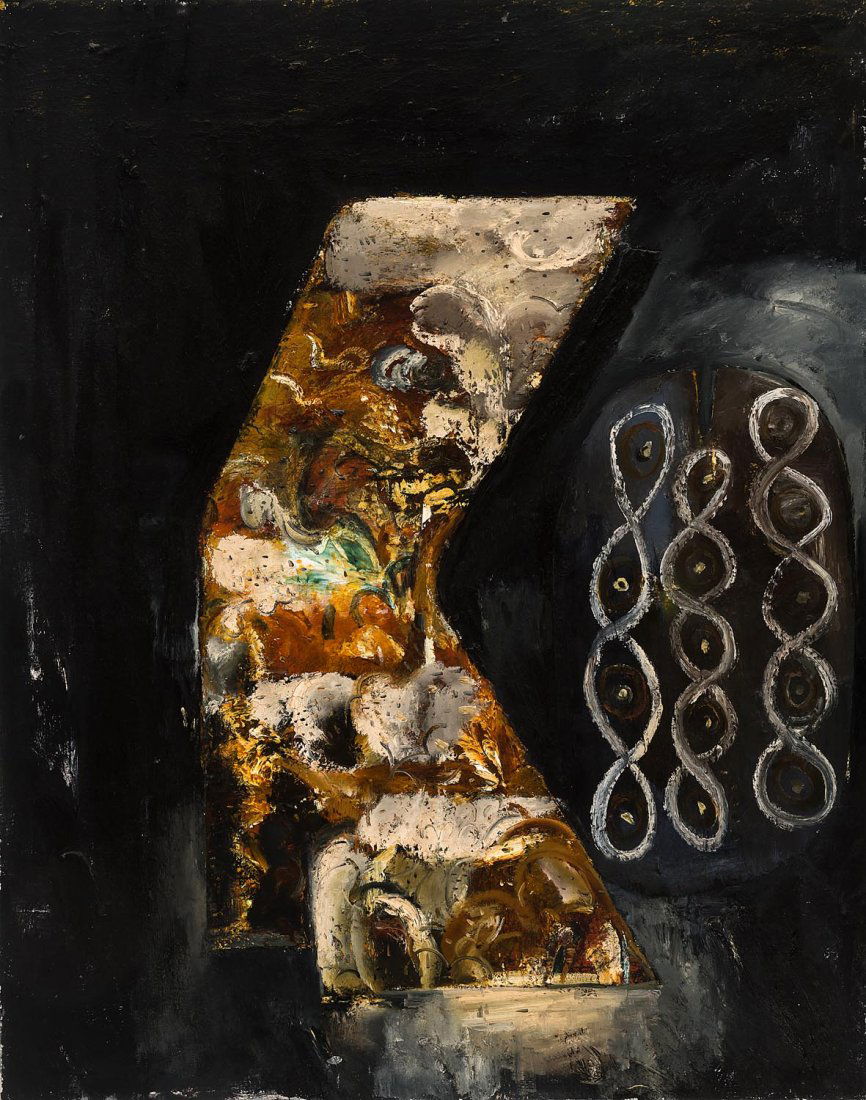 JOHN WALKER (BORN 1939) Nocturne I 1986-1987: JOHN WALKER (BORN 1939) Nocturne I 1986-1987 oil on linen signed and dated verso: Walker 86 213 x 167.5 cm PROVENANCE: Powell Street Gallery, Melb