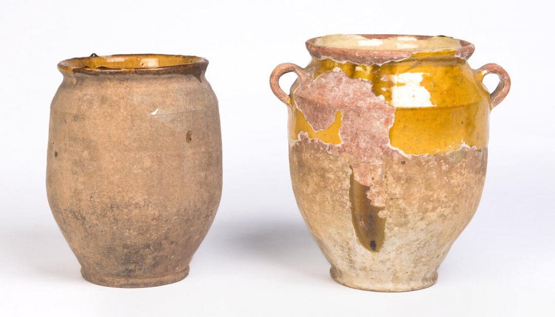 Two French pottery olive oil jars, 19th century. (1 of 1)