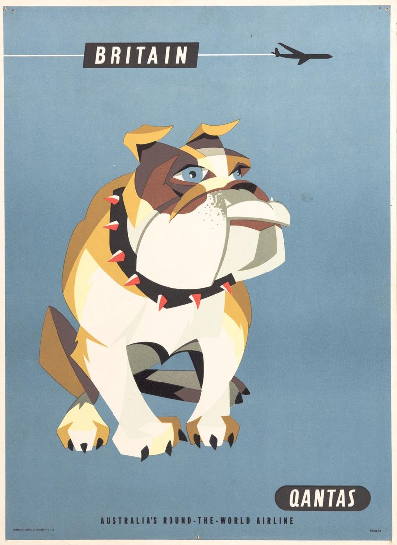 c1960s Qantas travel posters, "South Africa" showing (1 of 2)