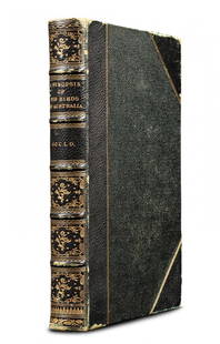Gould, John and Elizabeth. A Synopsis of the Birds of: Gould, John and Elizabeth. A Synopsis of the Birds of Australia, and the Adjacent Islandsâ€¦ Large octavo, with in total 73 handcoloured lithographed plates by Elizabeth Gould, each plate accompan