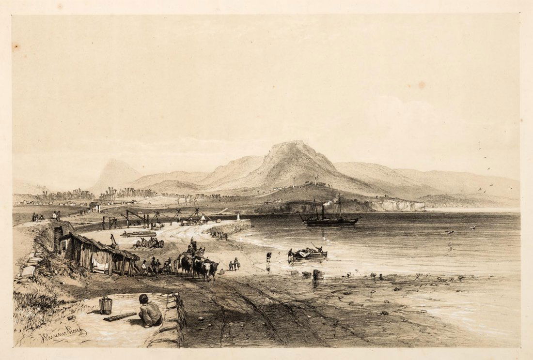 JOHN SKINNER PROUT (1805-1876) Untitled: JOHN SKINNER PROUT (1805-1876) Untitled lithograph signed in plate lower left: J Skinner Prout 27 x 41 cm