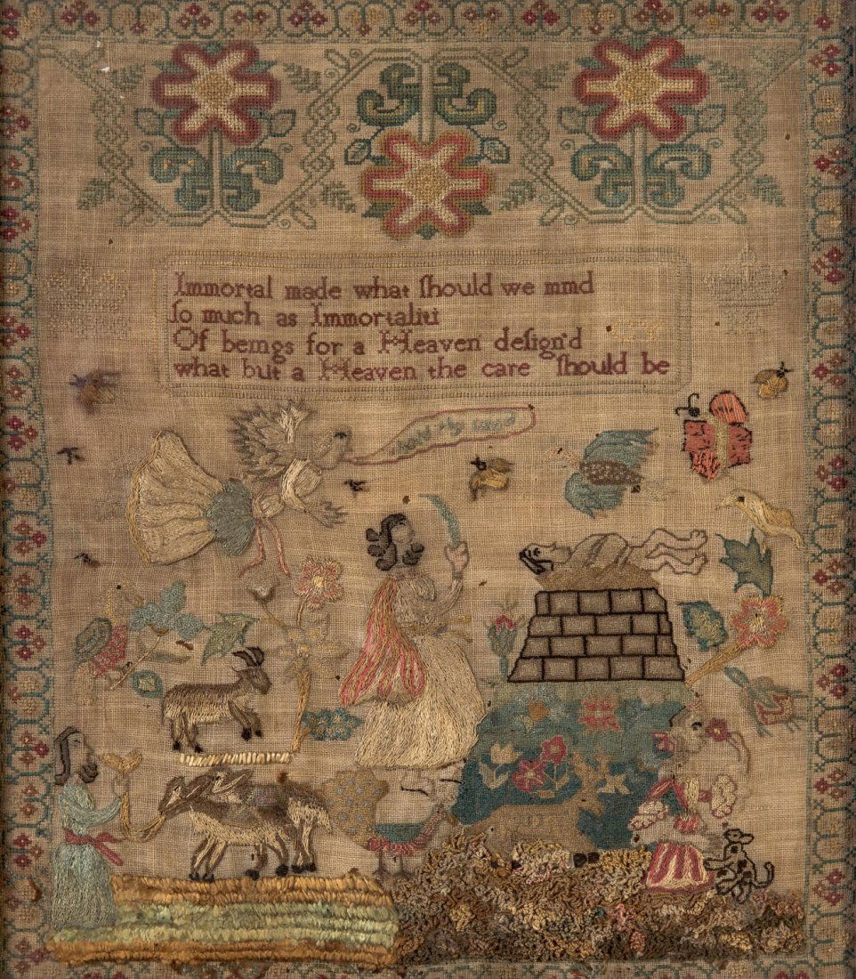 A Victorian needlework sampler depicting Abraham (1 of 1)