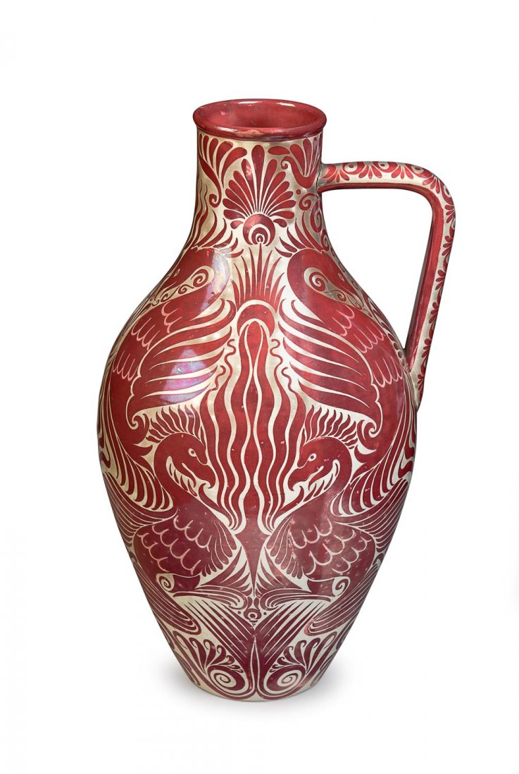 Â A William De Morgan Persian ruby lustre ewer, circa (1 of 1)