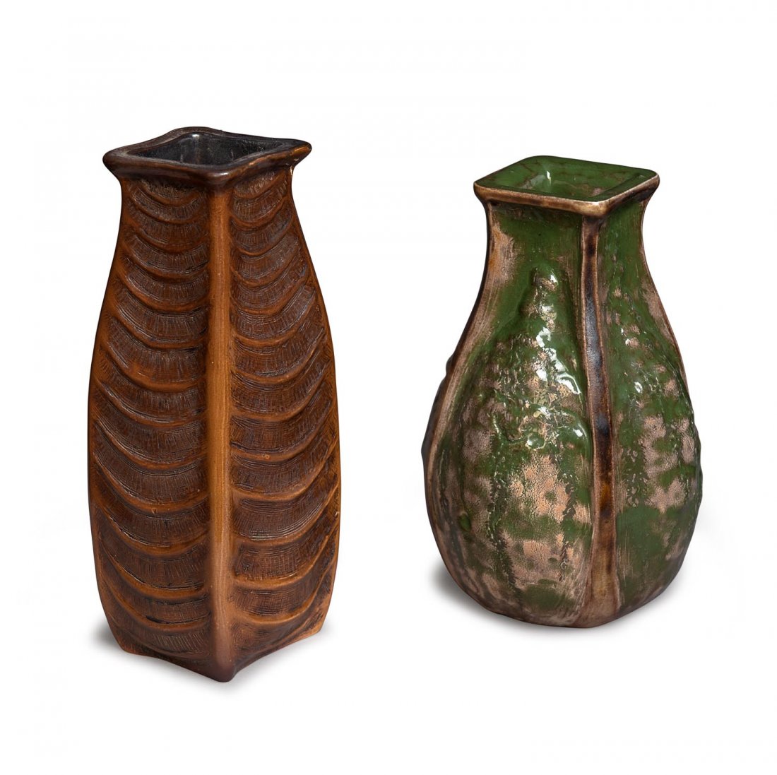 Two Martin Brothers glazed stoneware vases, circa 1900 (1 of 1)