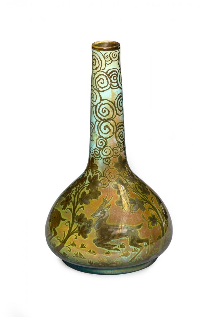 A Pilkington Royal Lancastrian deer decorated lustre (1 of 1)