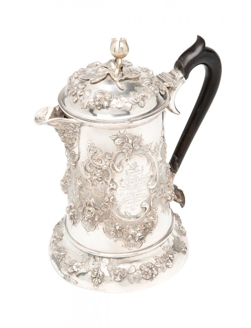 A Victorian sterling silver beer jug by Robert Hennell, (1 of 1)