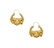 A pair of Victorian gold earrings, bird and nest motif.