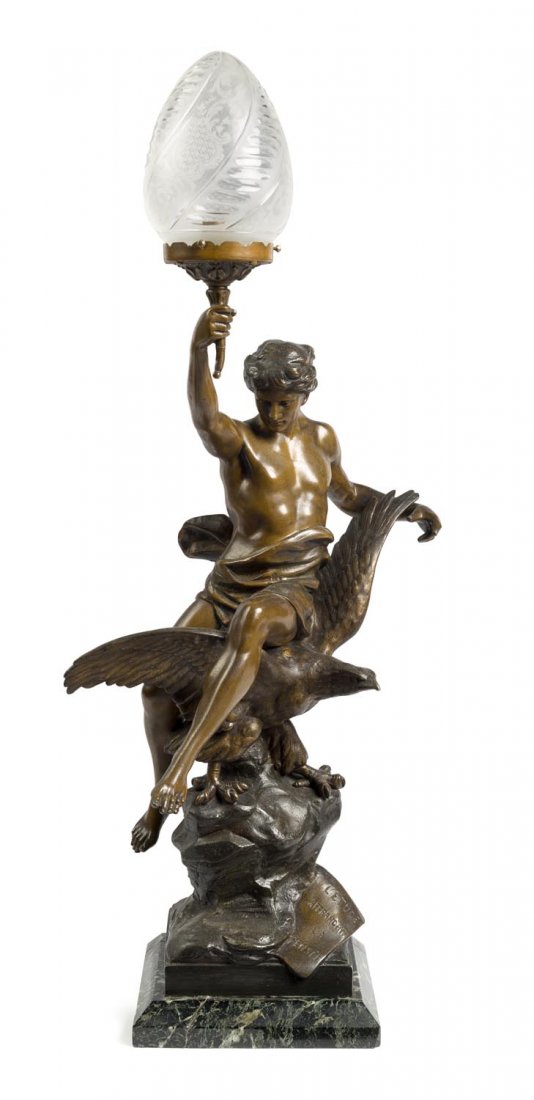 L'Ã©tude affranchit la pensÃ©e - A bronze and etched (1 of 2)