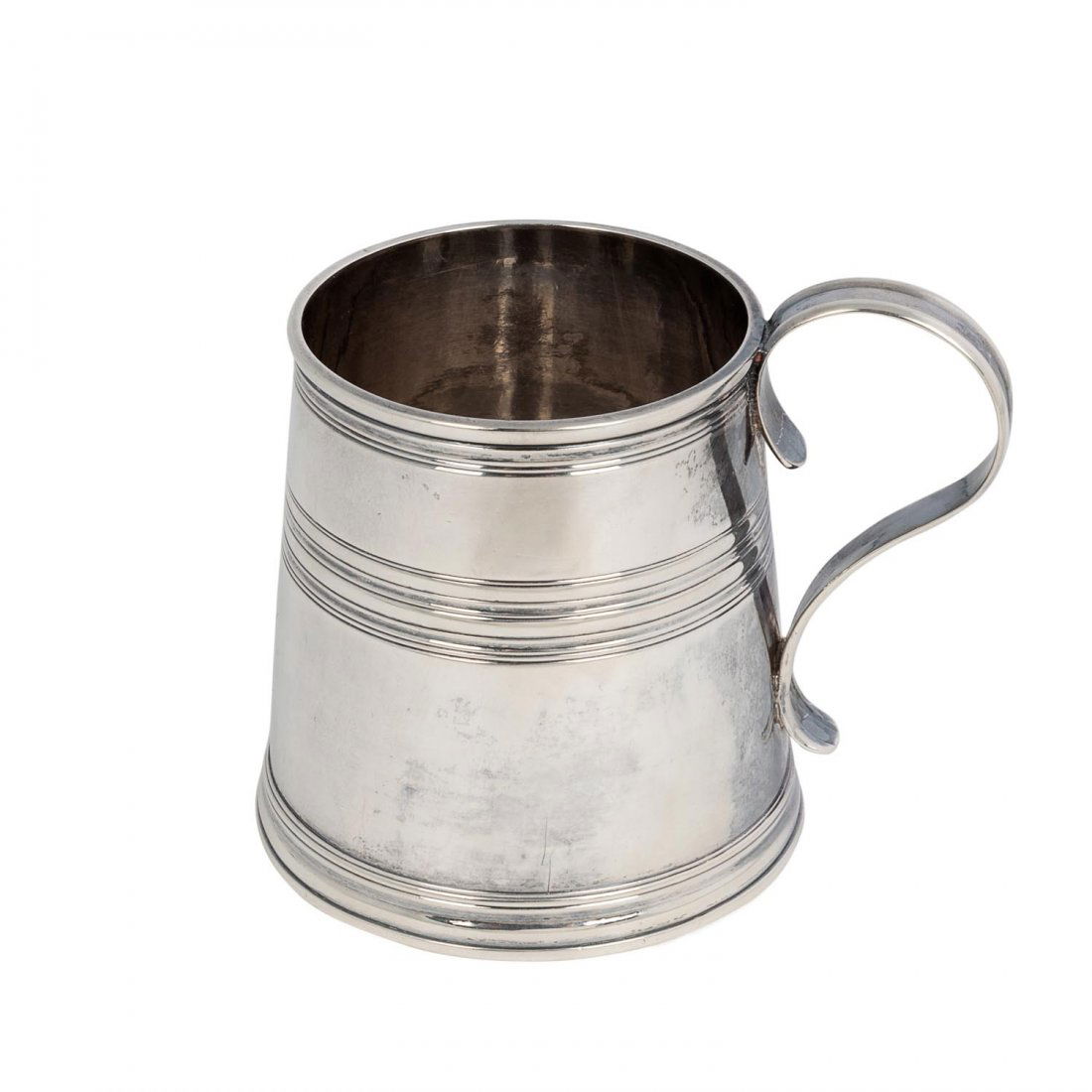 A George II sterling silver tapered mug by David (1 of 1)