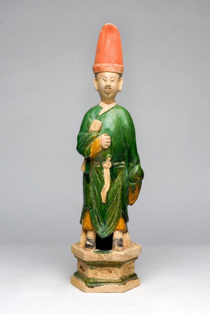 A Chinese "sancai" pottery figure, Ming style, 20th (1 of 1)
