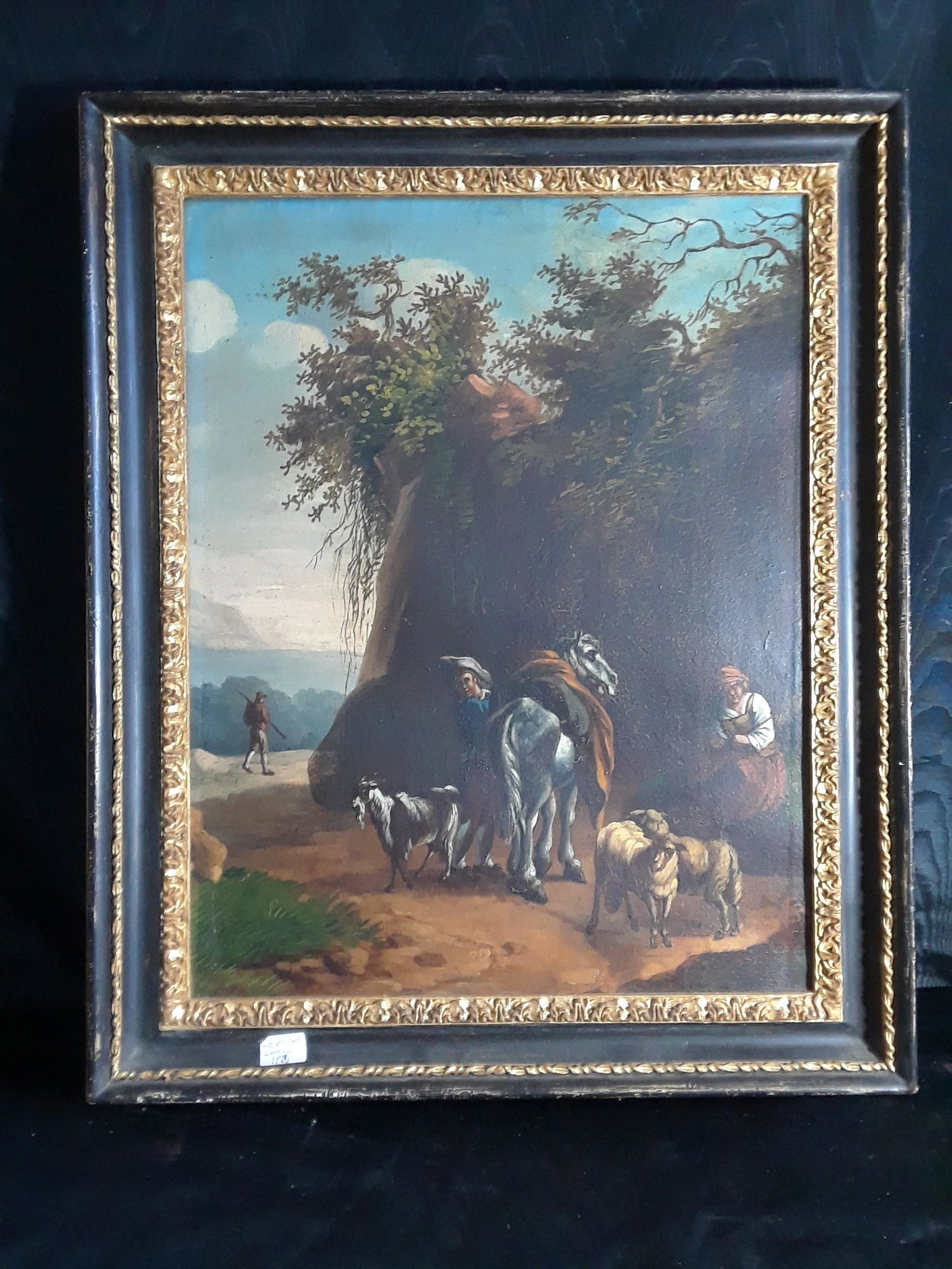 Italian painting: Italian painting on canvas, refer to Jan Miel (1599 in Beveren-Waas â€“ 1663 in Turin). Was a Flemish painter who was active in Italy. He initially formed part of the circle of Dutch and Flemish