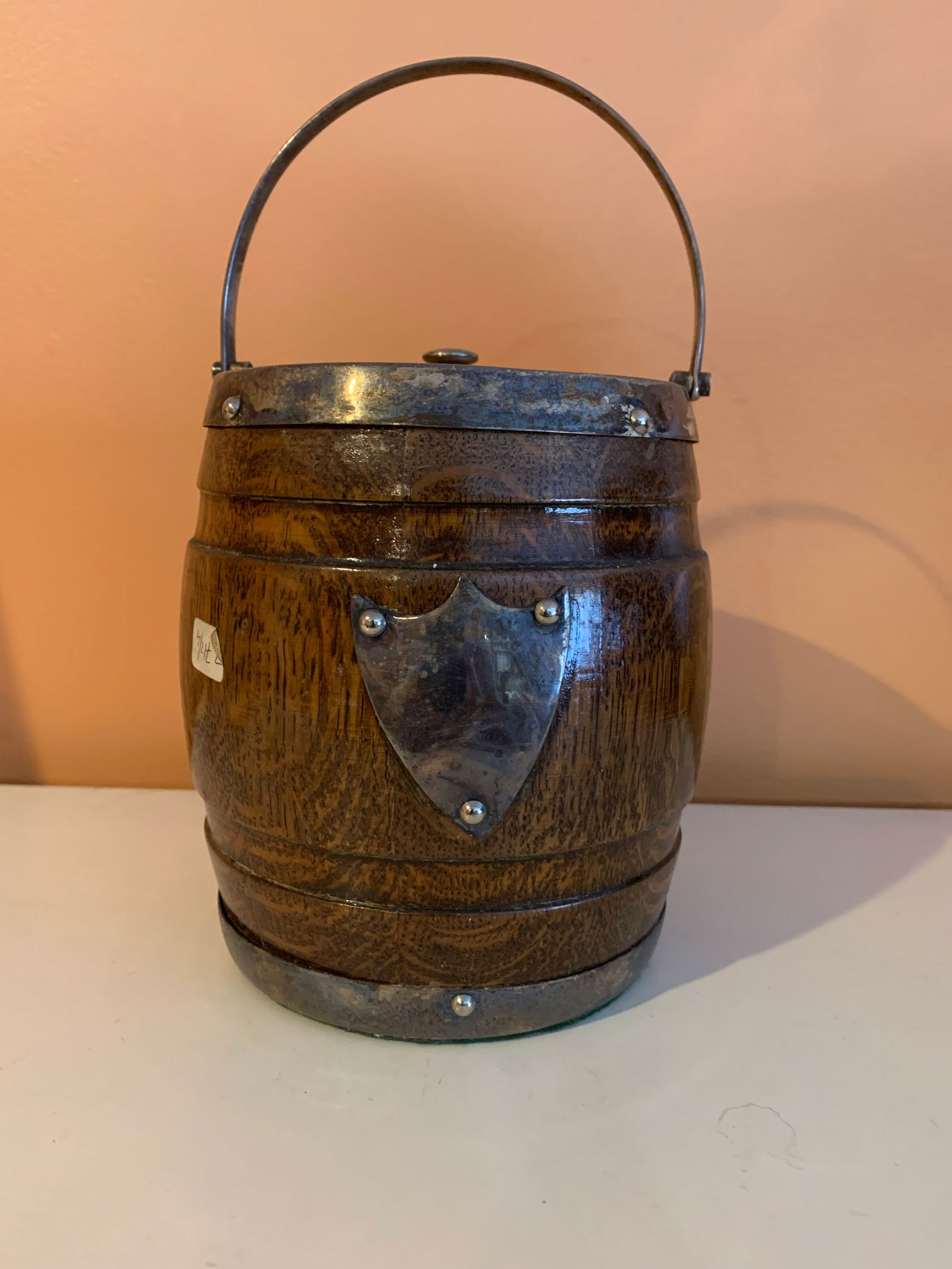 Antique English Oak Ice Bucket (1 of 6)