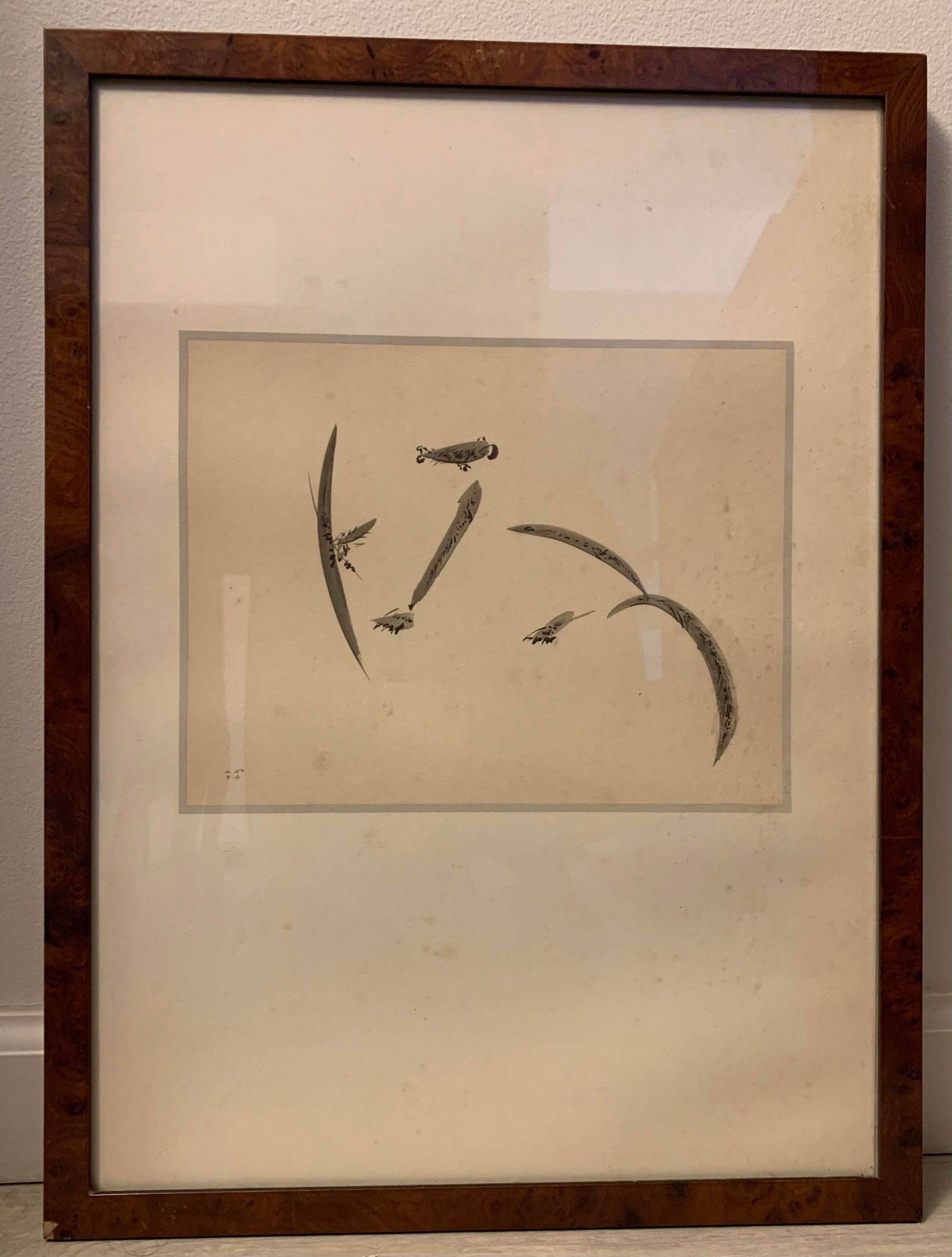 Offset printing on paper depicting "Fouine" signed André Masson: Offset printing on paper depicting "Fouine" signed André Masson. Masson (1896–1987) was a French painter and sculptor associated with Surrealism and Abstract Expressionism. Known for his use of aut