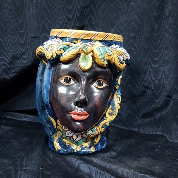 Caltagirone pottery vase (1 of 4)