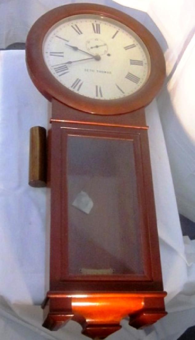 19th c Seth Thomas Walnut Long Clock (1 of 4)