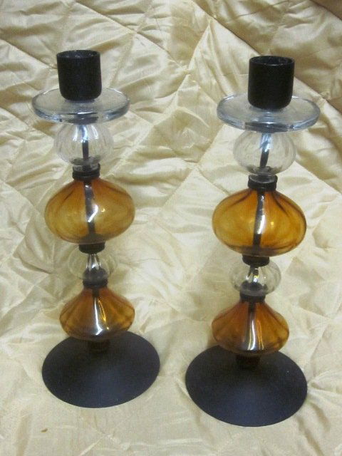 Mid 20th Century Modern candlesticks Two sets (1 of 4)