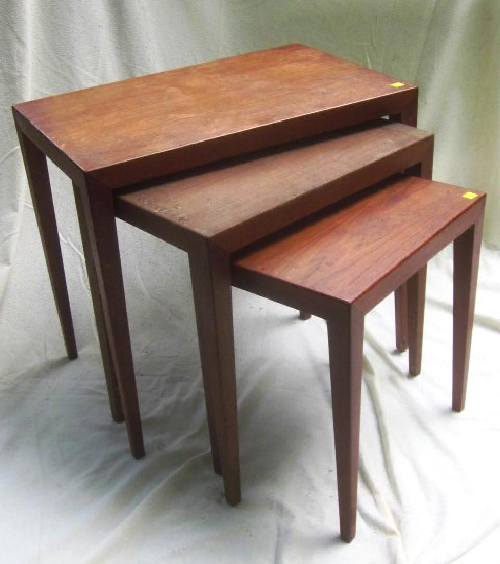 Set of 3 Nesting Tables: Large 20 1/4"x 22 1/2" x 14 1/2" Pontopiddan or Haslev