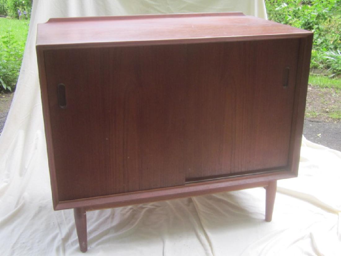 Mid Century 2 door cabinet: Arne Vodder for Sibast, 30"h x 19 1/2" w x 19 1/2" d