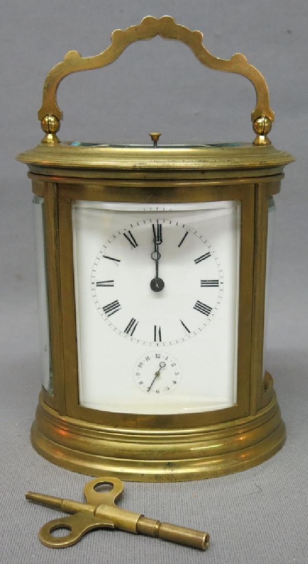 FRENCH BRASS GRAND SONNERIE CARRIAGE CLOCK (1 of 3)