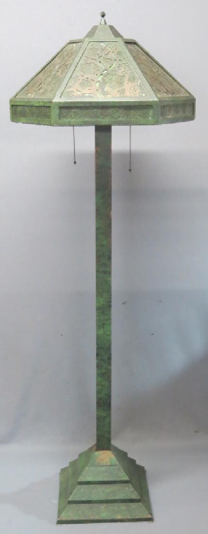 ARTS & CRAFTS BRASS FLOOR LAMP (1 of 6)