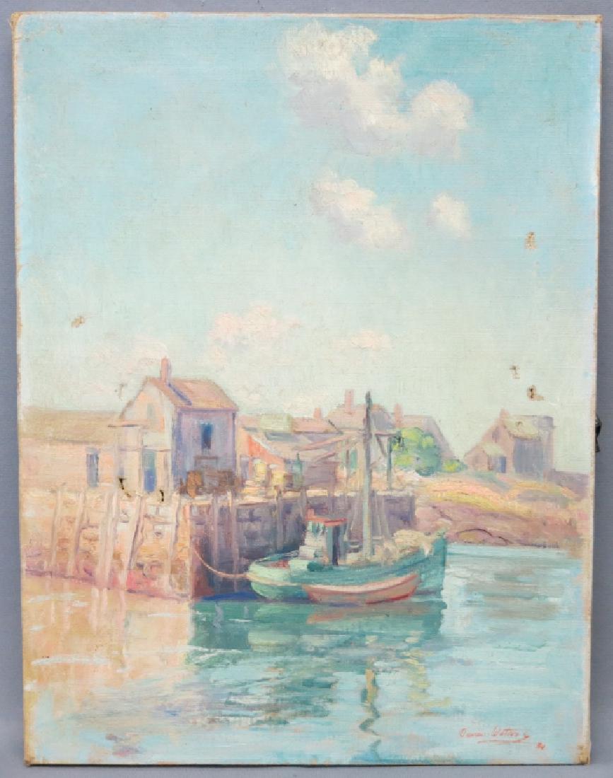 DAWSON DAWSON WATSON OIL ON CANVAS THE WHARF NO. 3 (1 of 5)
