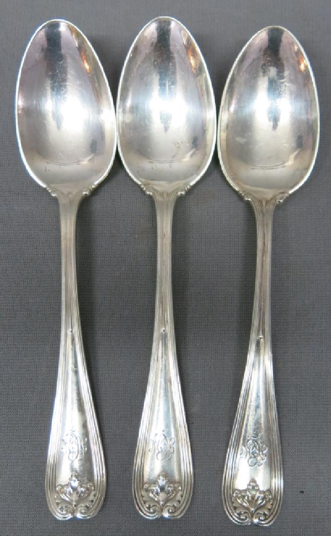 THREE TIFFANY & CO. STERLING SILVER SERVING SPOONS (1 of 2)