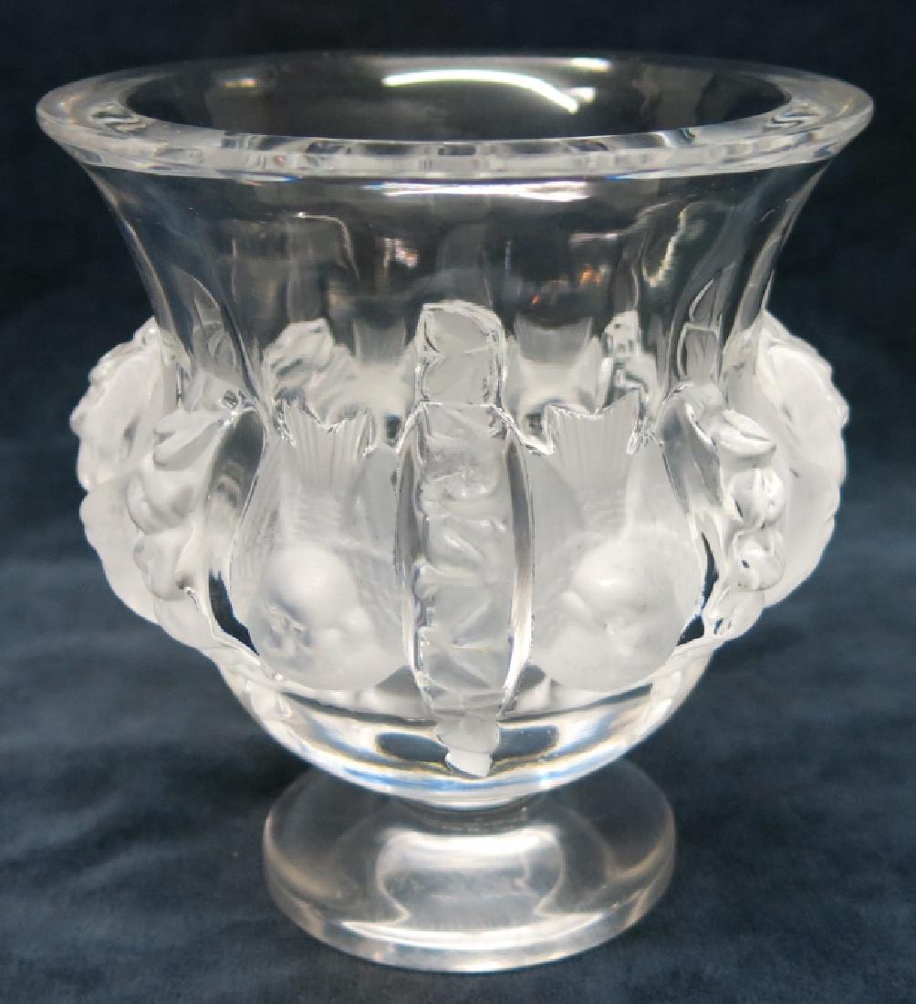 LALIQUE "DAMPIERRE" CRYSTAL VASE (1 of 3)