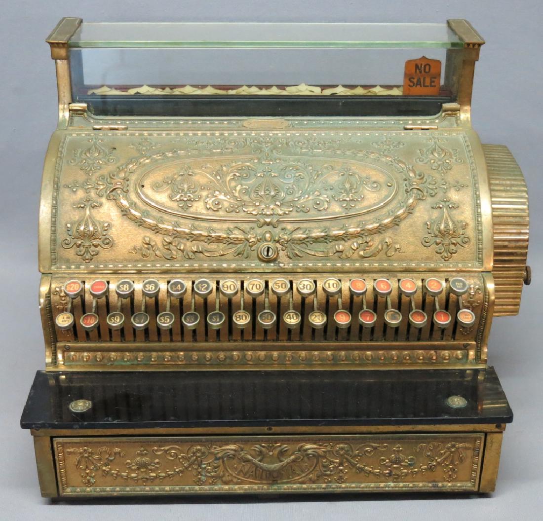 1911 BRASS NATIONAL CASH REGISTER MODEL 356