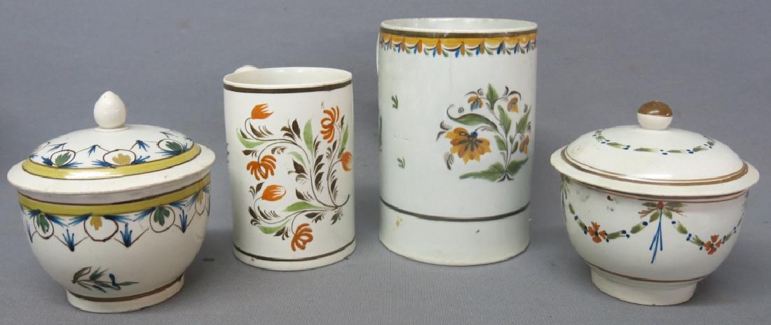 GROUP OF FOUR ENGLISH PEARLWARE PIECES (1 of 3)