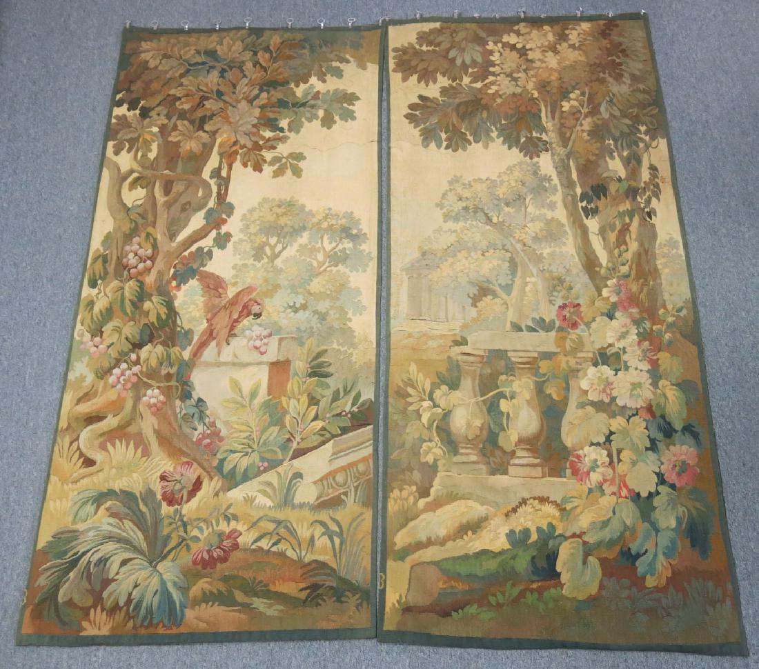 PAIR OF FLEMISH TAPESTRY PANELS C. 1875-1900 (1 of 5)