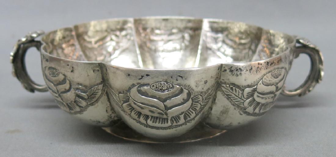 MACIEL SILVER MELON RIB HANDLED BOWL (1 of 3)