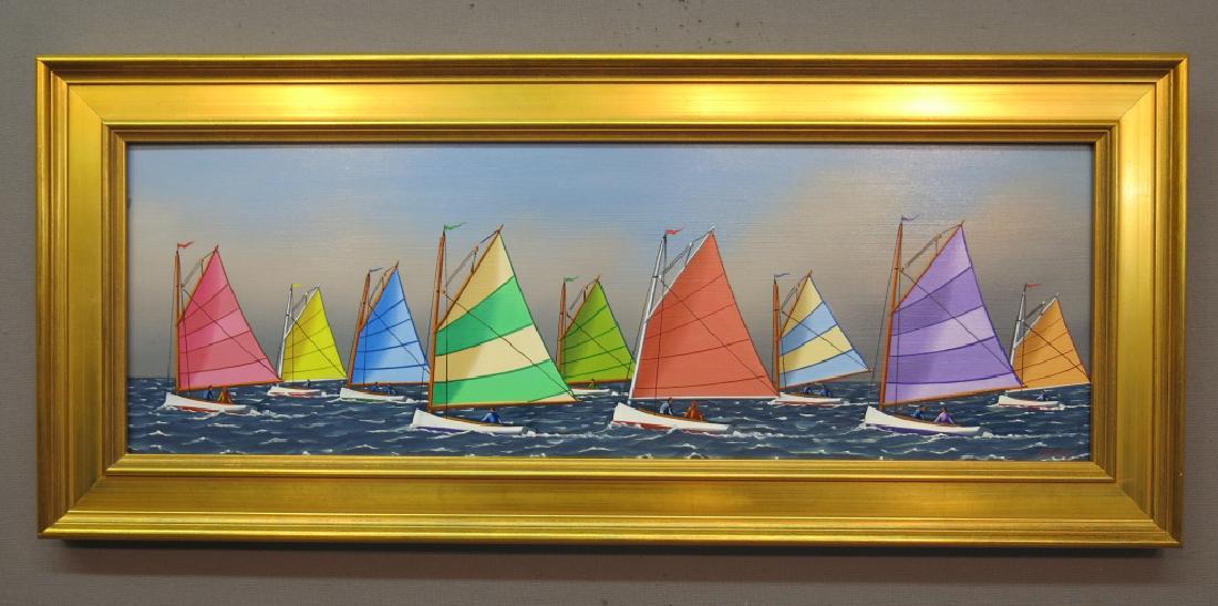 JEROME HOWES PAINITING OF THE RAINBOW FLEET (1 of 2)