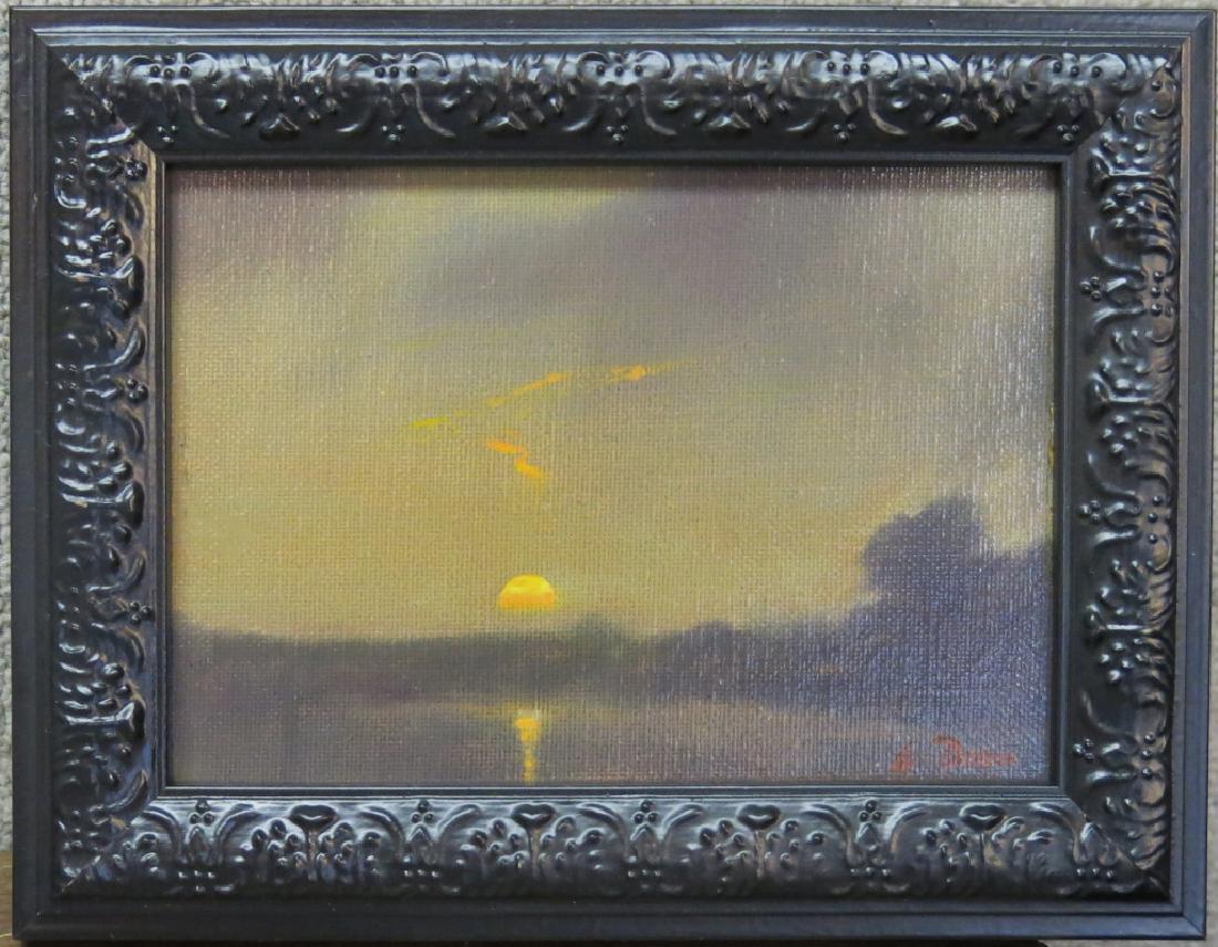 WILLIAM R. DAVIS PAINTING "SUNSET SKETCH #6" (1 of 2)