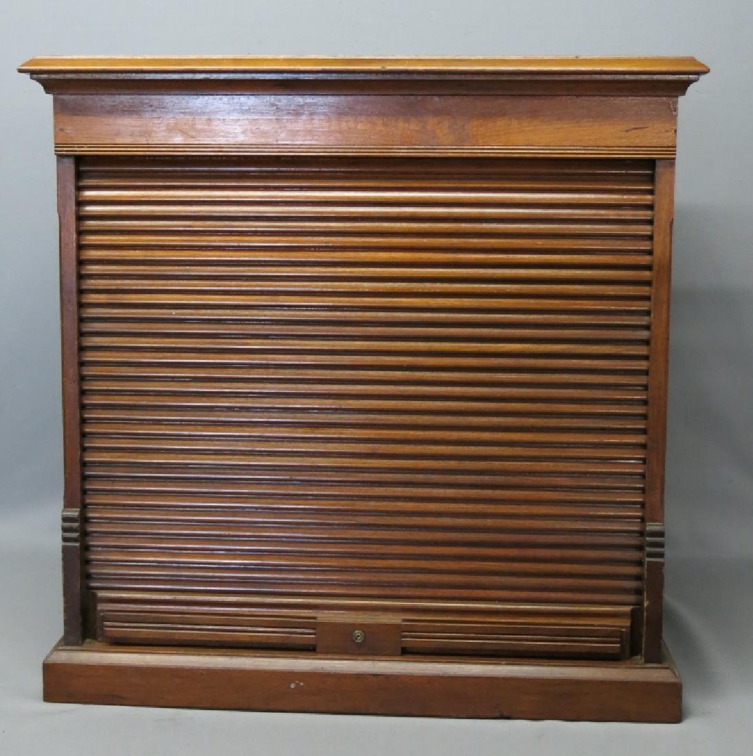 'AMBERG'S' CABINET LETTER FILE IN WALNUT (1 of 3)