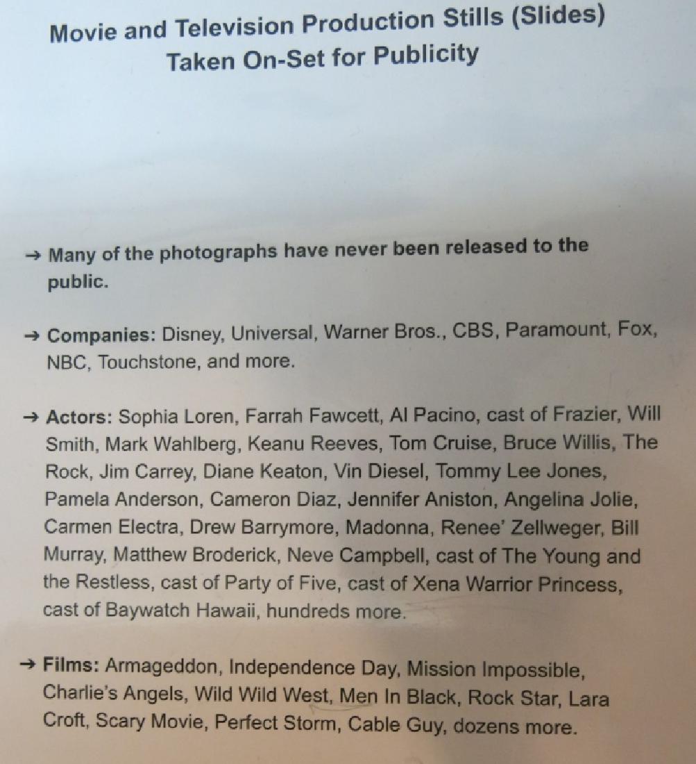 ALBUM OF MOVIE AND TELEVISION PRODUCTION SLIDES: ALBUM OF MOVIE AND TELEVISION PRODUCTION SLIDES APPROXIMATELY 1000 SLIDES