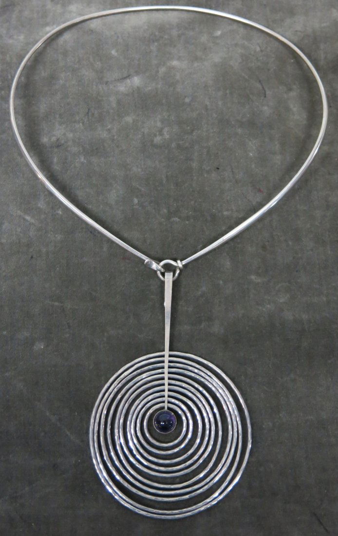 GEORG JENSEN STERLING SILVER NECK COLLAR (1 of 4)