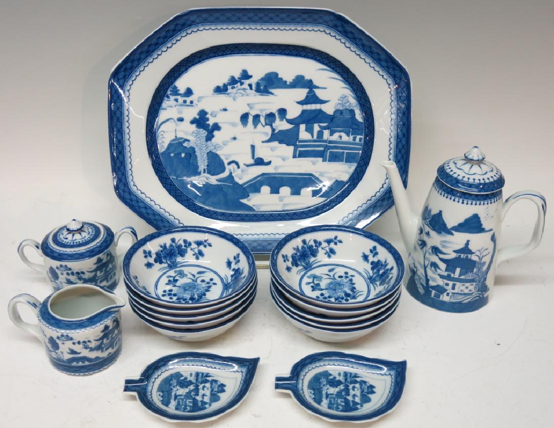 BLUE CANTON PATTERN DESSERT SERVICE BY MOTTAHEDEH (1 of 3)