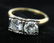 14K GOLD TWO DIAMOND RING - 2