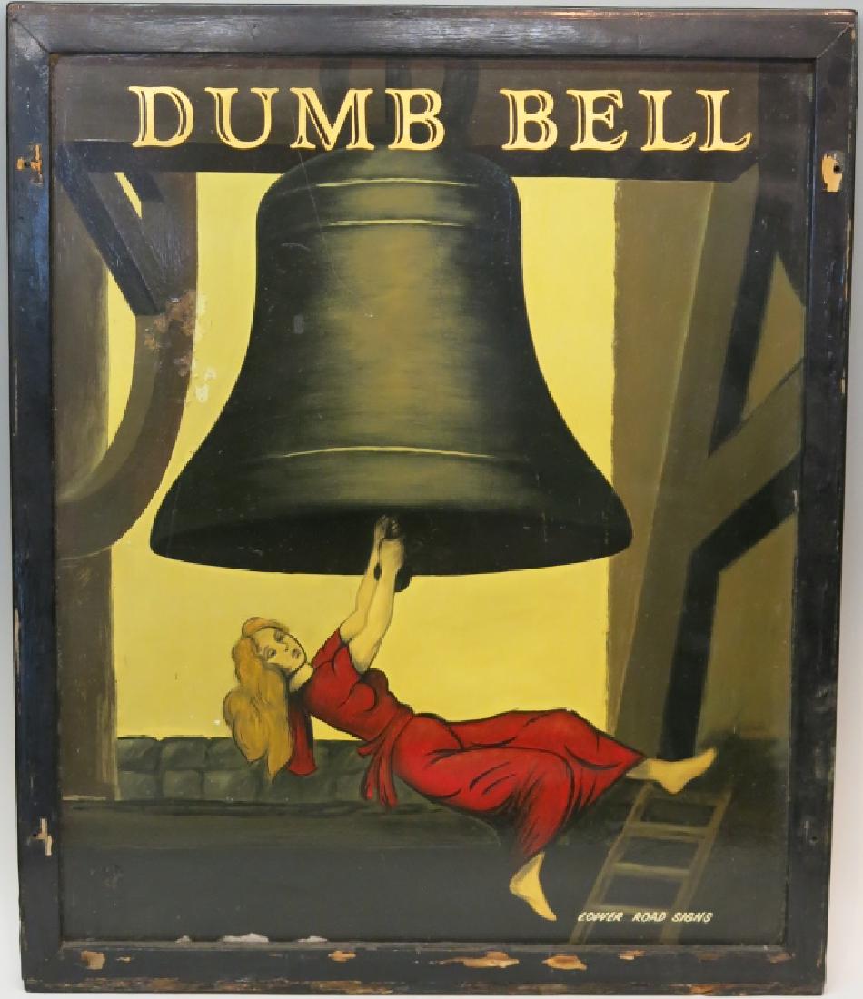 TWO SIDED ENGLISH PUB SIGN IN WOODEN FRAME (1 of 4)